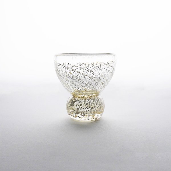 画像2: 2025新作:【JUN -純-】丸くびれぐい呑 金箔 (2)