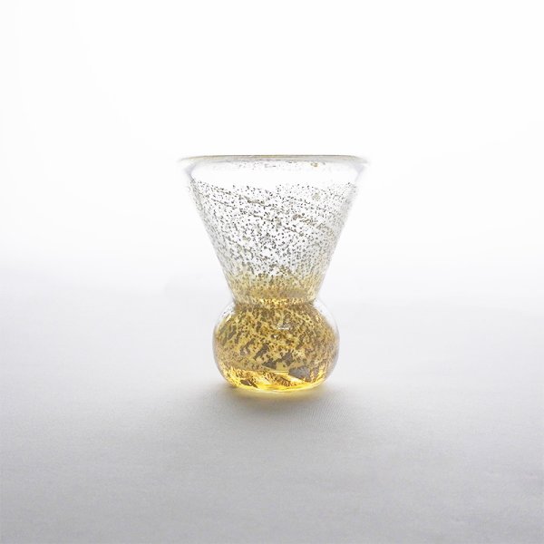 画像2: 2025新作:【JUN -純-】反りくびれぐい呑 金箔 (2)