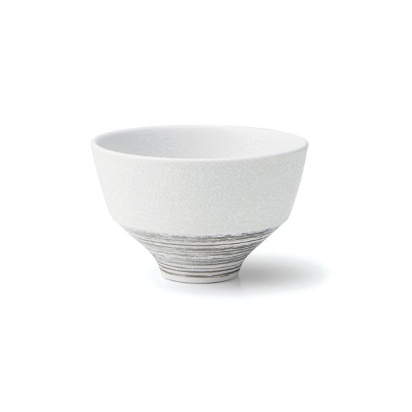 画像1: 【飯碗コレクション】粉雪飯碗　銀彩 【Rice Bowl Collection】Konayuki Rice Bowl Gindami (1)