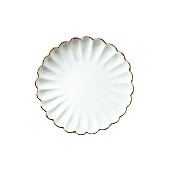 画像1: 【KINKA -金華-】中皿　白 【KINKA -金華-】Medium Plate White (1)