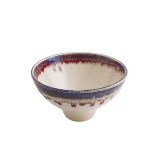 波浪Hiyodori .Inca Hiyodori.容跡Hiyodori 4号 SHIN-SHA】5寸丼 紫 - とうしょう窯