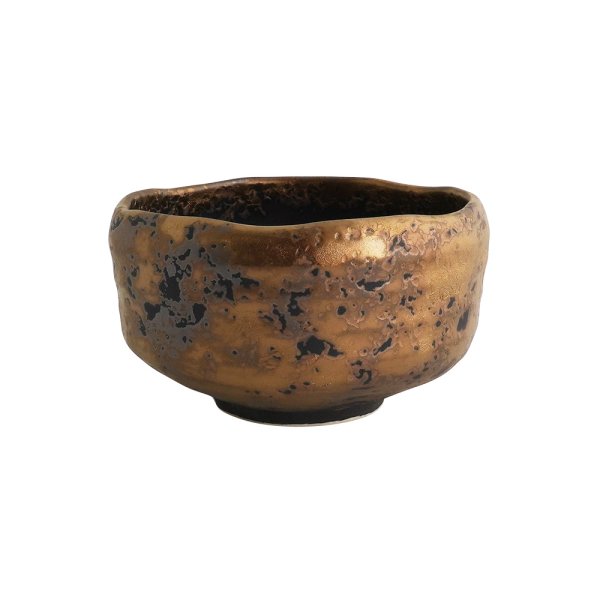 画像1: 2024新作：【茶器コレクション】抹茶碗 金襴 (1)