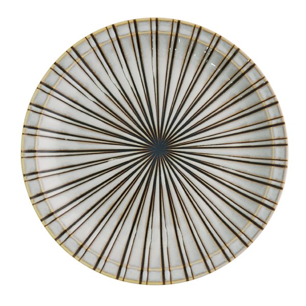 画像1: 廃番：【RANBU -乱舞-】8寸皿　白 (1)