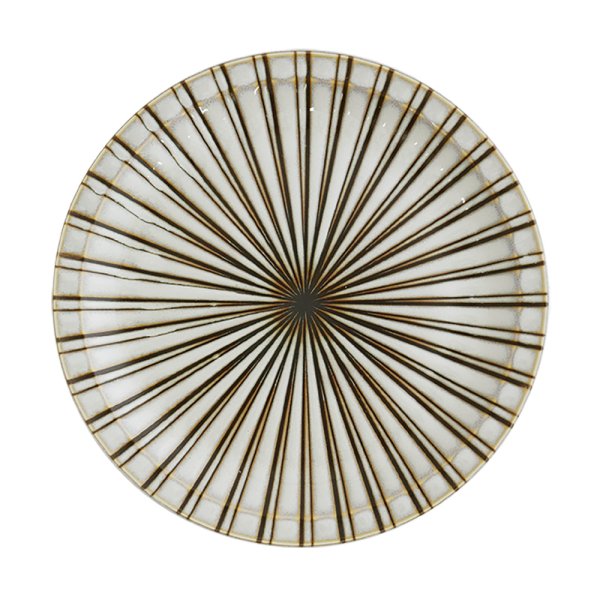 画像1: 廃番：【RANBU -乱舞-】7寸皿　白 (1)