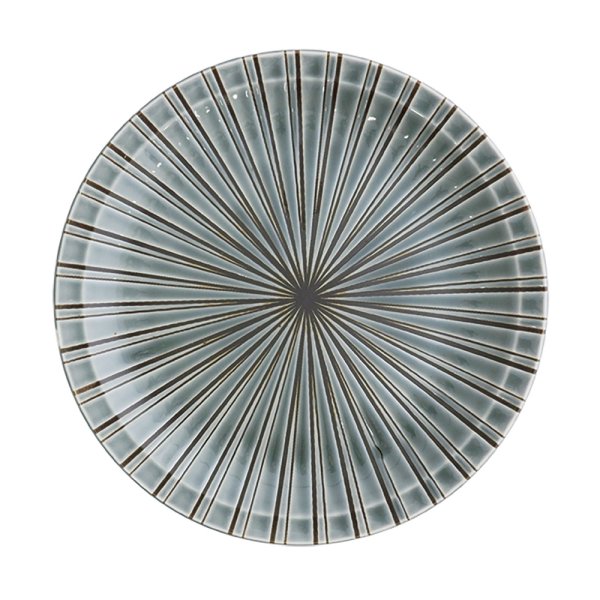 画像1: 廃番：【RANBU -乱舞-】7寸皿　グレー (1)