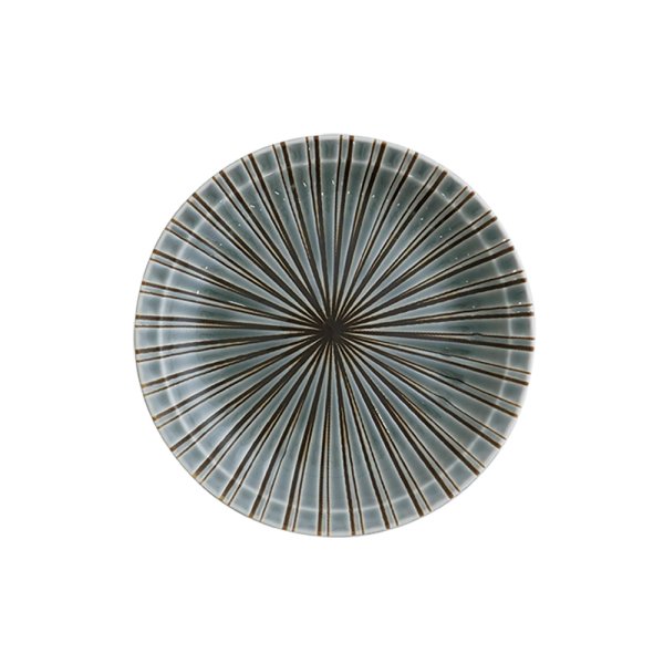 画像1: 廃番：【RANBU -乱舞-】5寸皿　グレー (1)