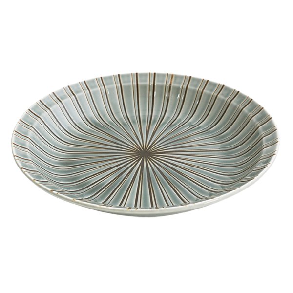 画像1: 廃番：【RANBU -乱舞-】7寸深皿　グレー (1)