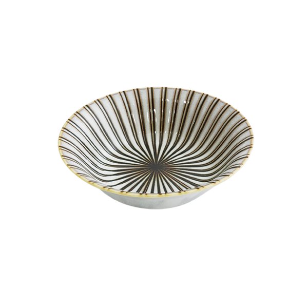 画像1: 廃番：【RANBU -乱舞-】中鉢　白 (1)